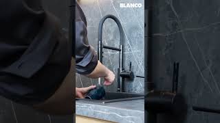 Blanco Unit-Etagon 500-U Sink, Kran Catris-S Flexo, Singolo Xl Waste Management, Lato Soap Dispenser