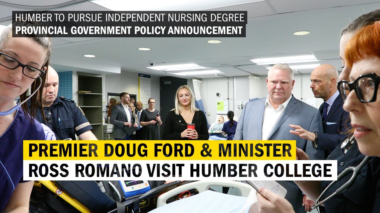 Premier Doug Ford & Minister Ross Romano Visit Humber College - Premier Doug Ford & Minister Ross Romano Visit Humber College
