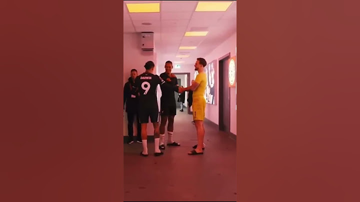 DARWIN NUNEZ APOLOGISES TO BRENTFORD KEEPER AFTER SCORING TWO 🤣🤣 #Nunez #lfc #liverpool #football