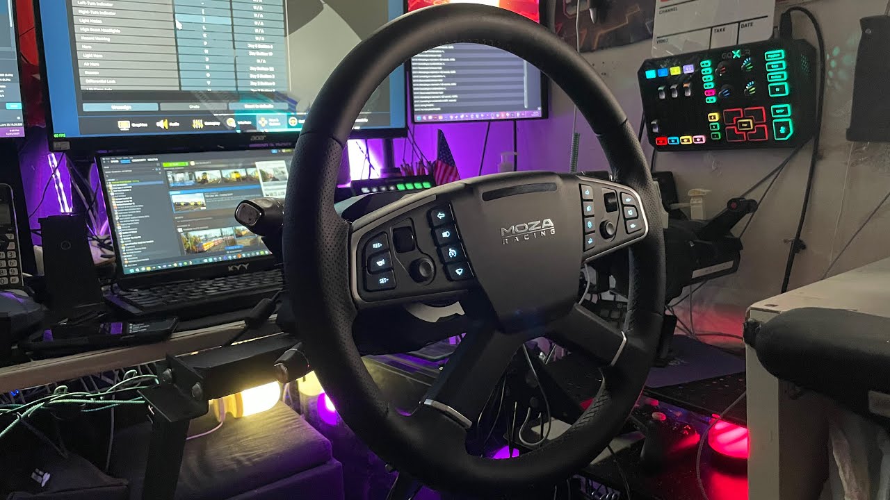 Moza R9 V3 and Multi Stalks Installation Into GT Omega Classic + American Truck Simulator Gameplay