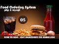 how to add edit ingredients on admin side in food ordering system in php