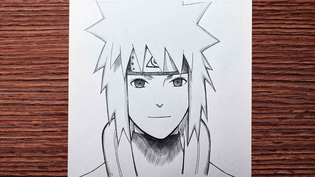 Easy sketch | how to draw Minato step-by-step | Naruto art - YouTube