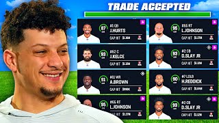 Celebrity I Tried Trading PATRICK MAHOMES for the entire EAGLES Roster.. Wealth