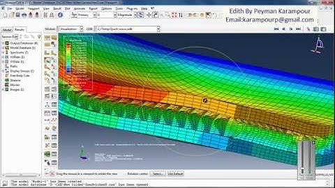 Deformation of a sandwich plate under CONWEP blast loading by using Abaqus