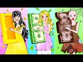 Rich vs Poor vs Giga Rich Barbie Pregnant - Barbie Hair Makeover Handmade - DIY Arts &amp; Paper Crafts