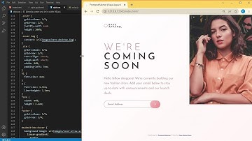 HTML, CSS, & JS | base apparel coming soon - simple email validation