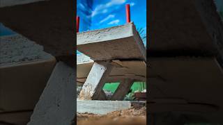 Building a mini house on stilts with mini bricks #diy #minibricks #minihouse #diyhome