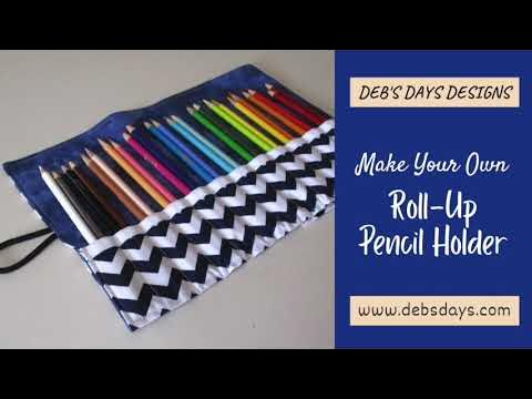 Pencil Case Sewing Pattern Pdf fold Down Pencil Case / Pot 