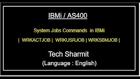 IBMi (AS400) - System jobs Commands 1 | rpgle programming  | System jobs in IBMi | System jobs AS400