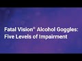 Fatal Vision® Alcohol Goggles: Five Levels of Impairment