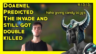 Doaenel Predicted the Invade and STILL got Double Killed 1v2 - Mid Tryndamere Yasukeh