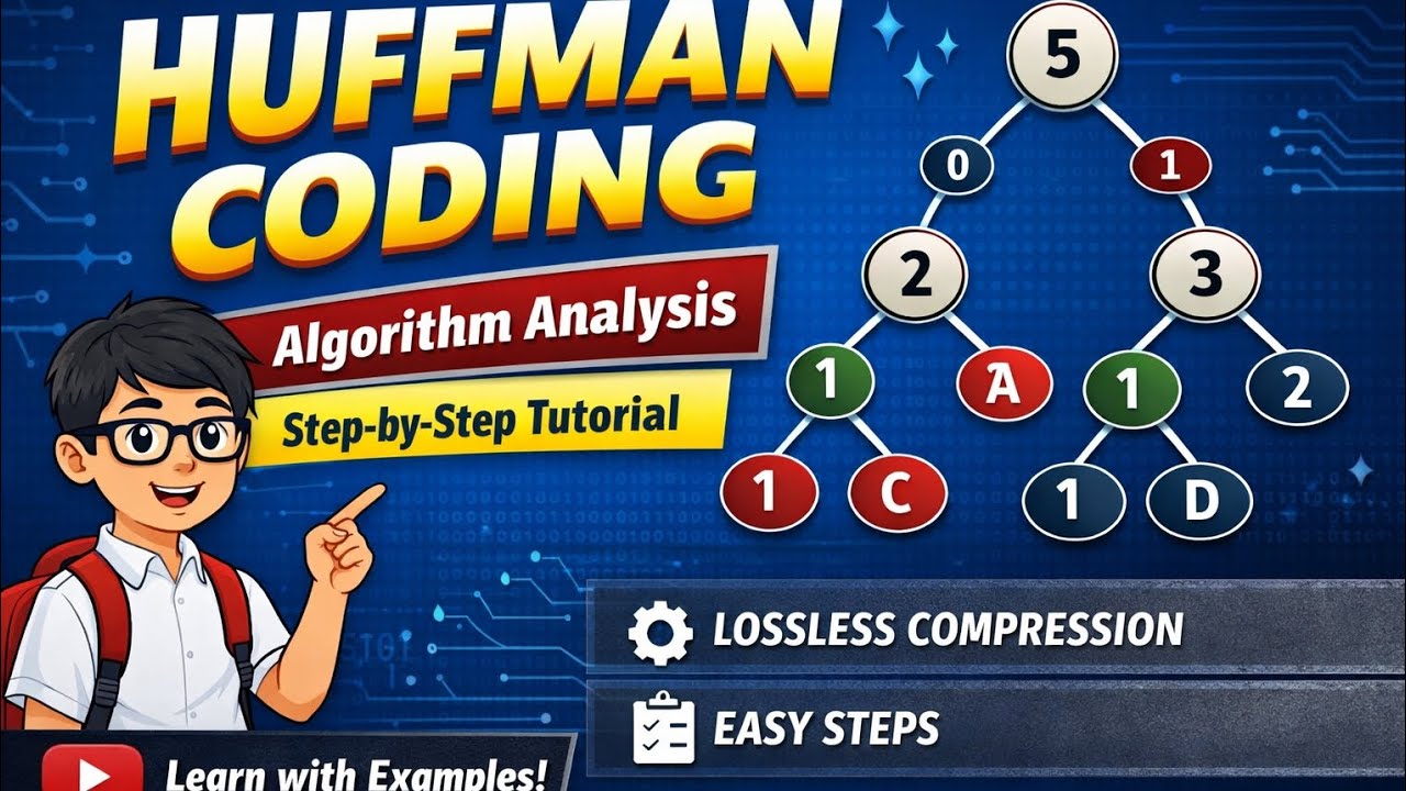 Huffman Coding Explained | Algorithm Analysis | Easy Steps - YouTube