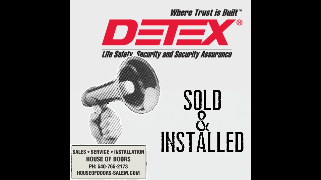 Detex door hardware sold and installed by House of Doors