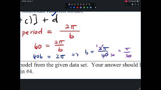 AP Precal - 3.7 Video - Sinusoidal Function Context and Data Modeling