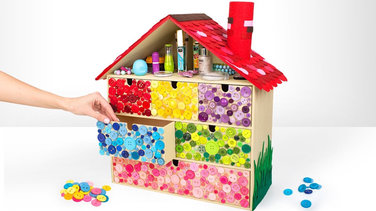 Come Trasformare una Cassettiera di IKEA in una Casa Porta-Trucchi 🏡💄