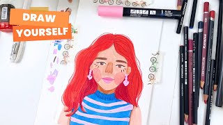 How to Create a Self-portrait Using Mixed Media How to Create a Self-portrait Using Mixed Media