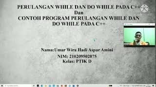 Pengenalan program while dan do while