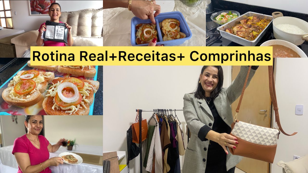 Rotina real, comprei o que queria, receitas de lanches e almoço.
