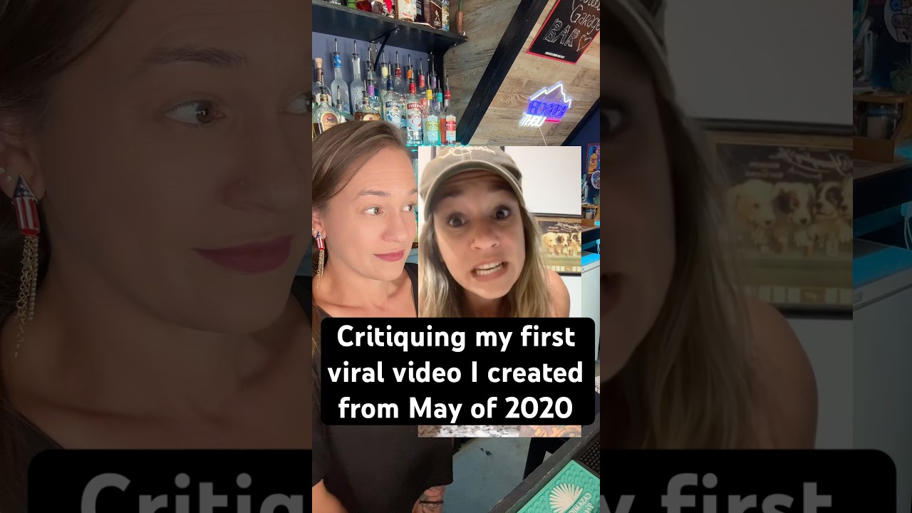 Critiquing my very first viral video I ever created #growth #contentcreator #bartender