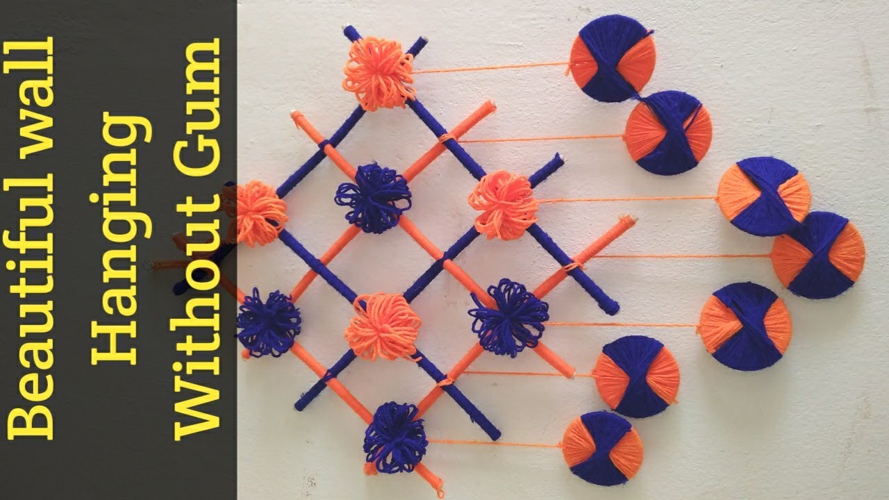 How to make wall hanging decor without any gum Wall hanging decor