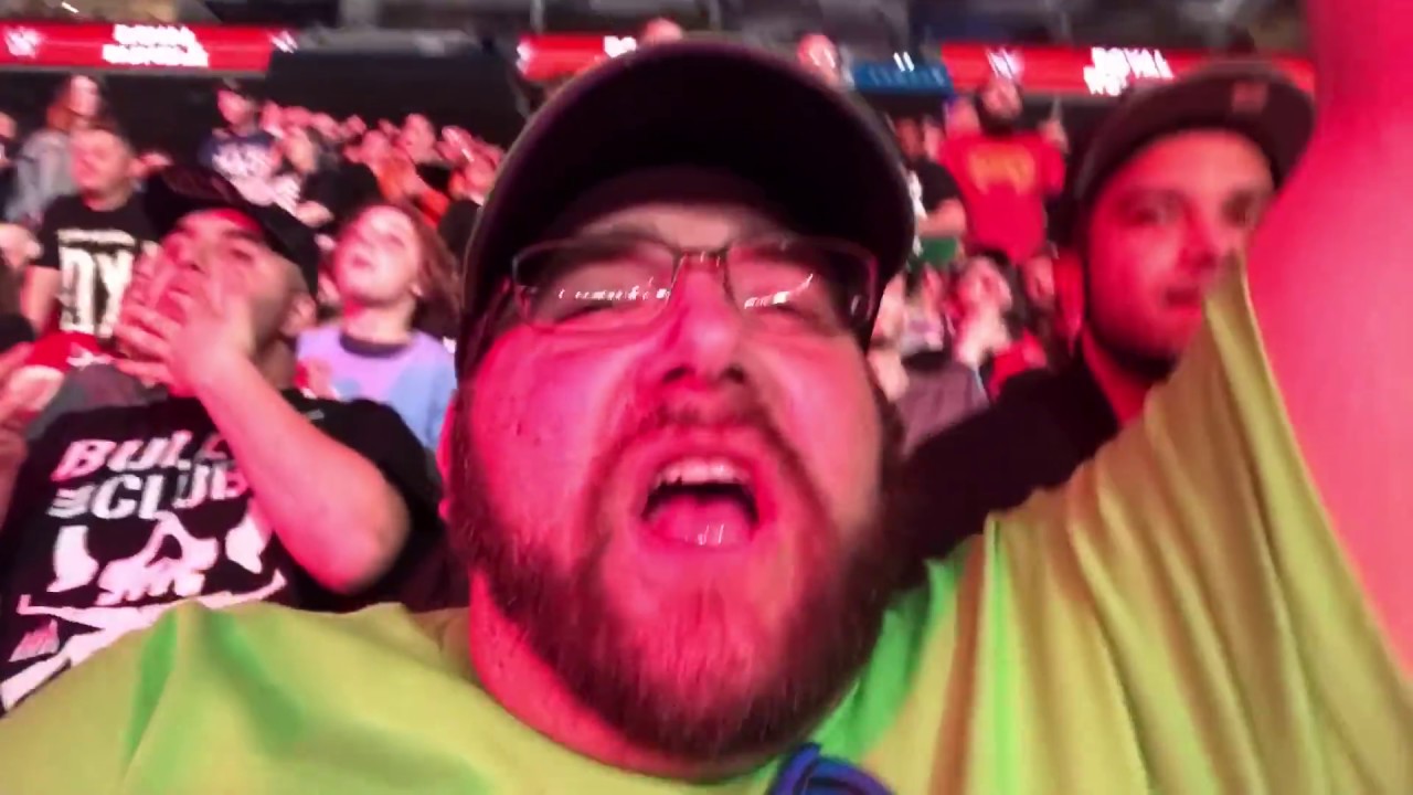 WWE ROYAL RUMBLE 2018 REACTIONS! PORTA POTTY PARKING LOT MATCH FAN MEET UP VLOG! - YouTube