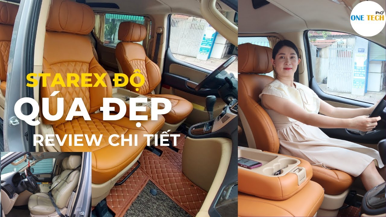 Hyundai starex độ nội thất quá đẹp bằng chất liệu da nappa ý được thi công tại One Tech Pro