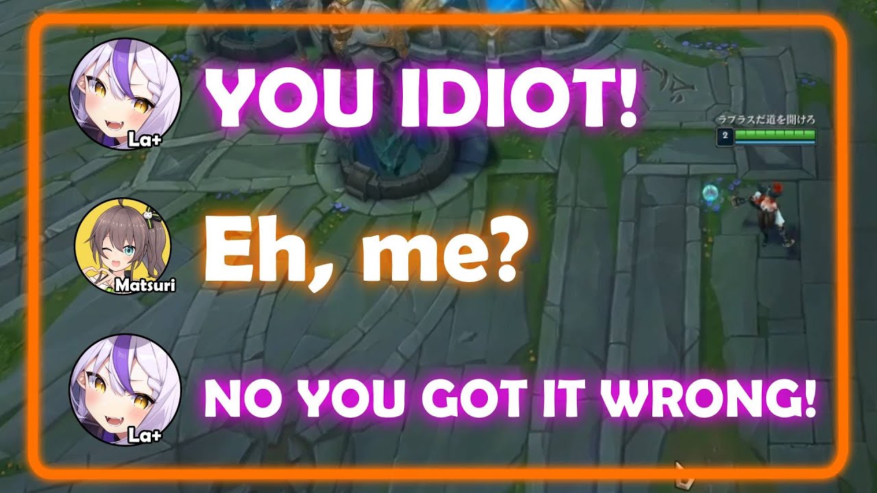 GAMER Laplus Is A Menace In League | hololive/engsub