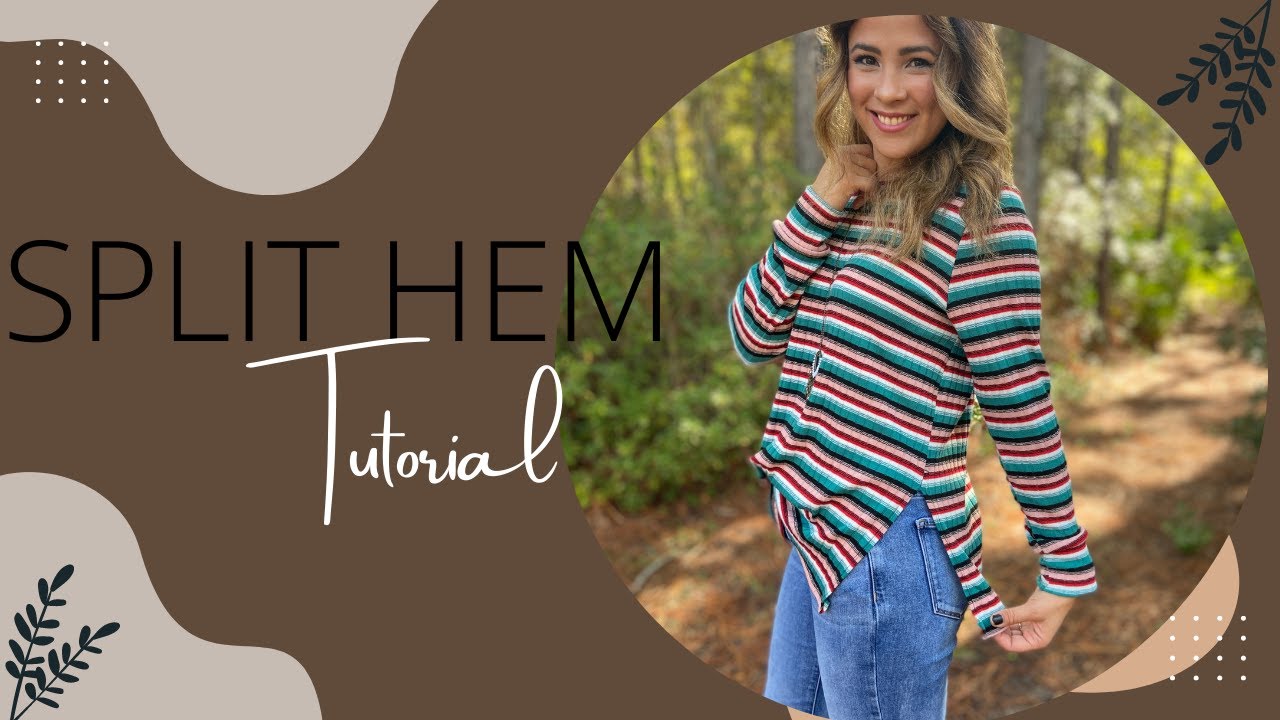 Sewing Tutorial Creating A Split Hem On Any Top! YouTube