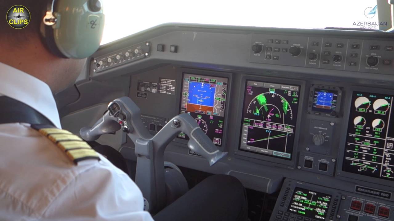 Azerbaijan Airlines Embraer 190 ULTIMATE COCKPIT FLIGHT