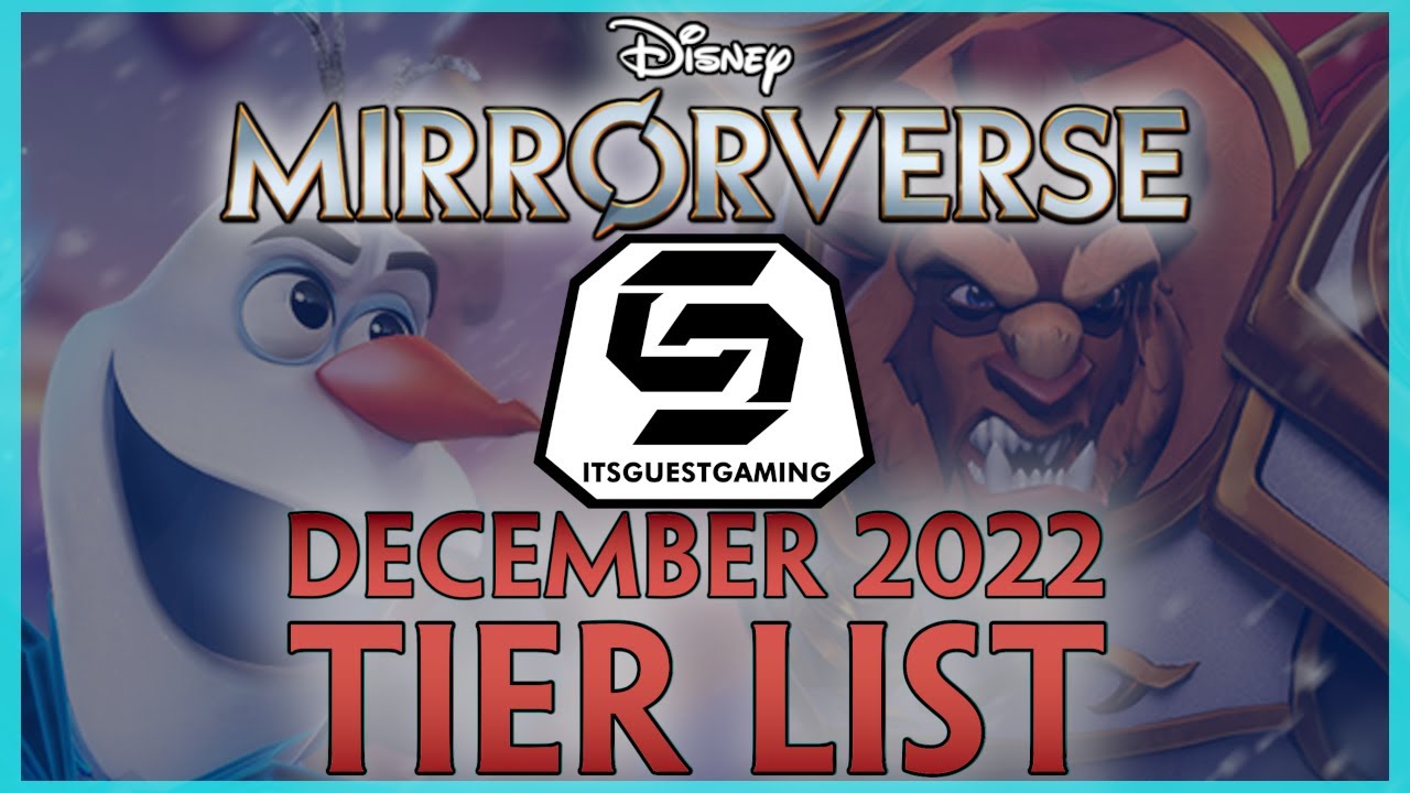 WE HAVE A NEW #1! | December 2022 Disney Mirrorverse Tier List | ItsGuestGaming