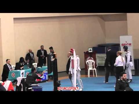 (1027) 63kg Taner Bas vs Orcun Tas (2016 Turkish Junior TKD championships)