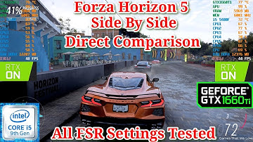 Forza Horizon 5 FSR Test On GTX 1660Ti/i5 9400F/32GB RAM 3000Mhz