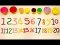 1 to 20 | Learn Numbers 1 - 20 | Number Song | Play Doh Numbers