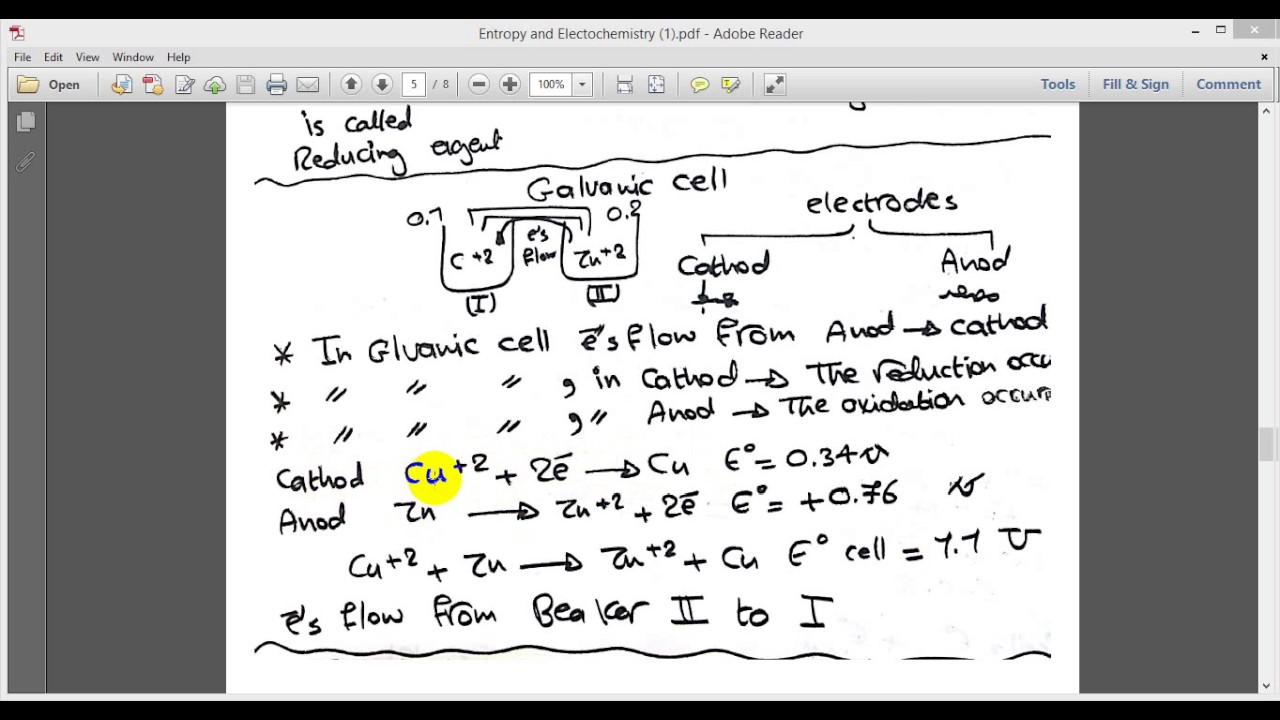 General chemistry ch.18 (Electrochemistry) part 1 YouTube