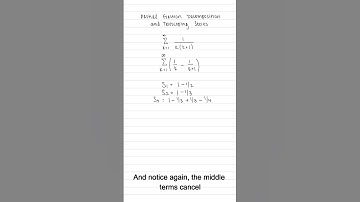 Telescoping Series & Partial Fraction Decomposition