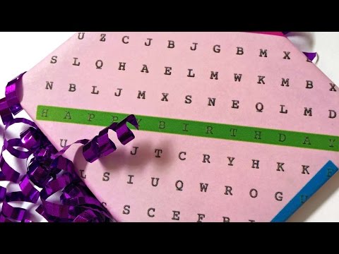 How To Make Fun Word Search Wrapping Paper - DIY Crafts Tutorial - Guidecentral