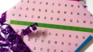 How To Make Fun Word Search Wrapping Paper - DIY Crafts Tutorial - Guidecentral screenshot 5