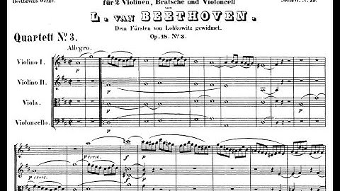 Beethoven - String Quartet No. 3 in D major (Op. 18 No. 3)