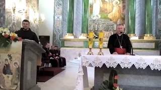 Il cardinale Pietro Parolin. I'incontro con i poveri. Ucraina. Kiev