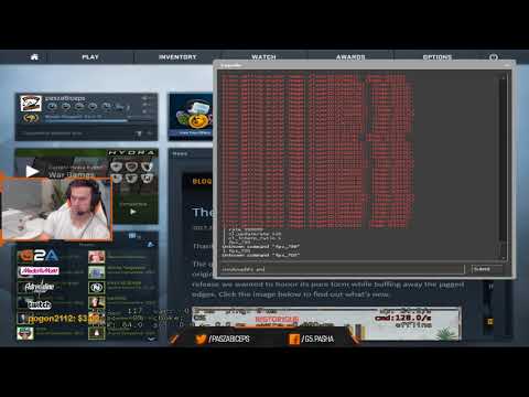 Pasha shows himself enabling cheats