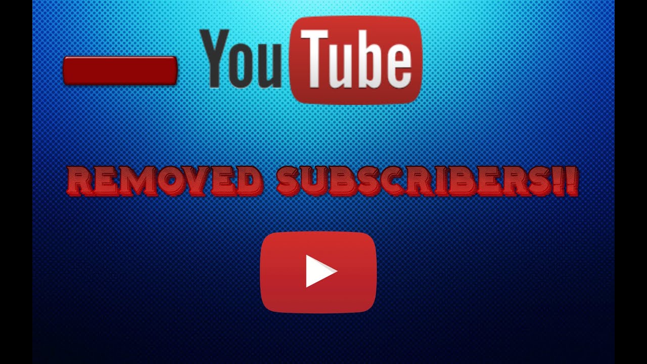 YouTube Deleted Subscribers!