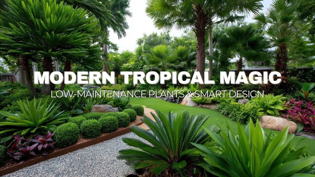 Low-Maintenance Tropical Landscaping Ideas for 2026 | Modern Backyard Makeover That Saves Time