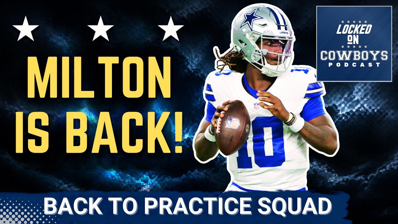 WAIVER SHOCK: The Dallas Cowboys BIG GAMBLE Pays Off | Joe Milton Returns To Practice Squad! WAIVER SHOCK: The Dallas Cowboys BIG GAMBLE Pays Off | Joe Milton Returns To Practice Squad!