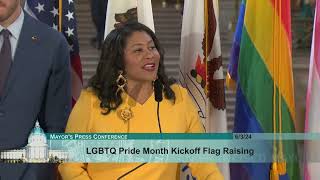 LGBTQ Pride Month Kickoff Flag Raising