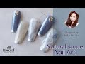 【Nail Art】簡単にできる時短「天然石ネイルアート」／Easy time saving "Natural stone nail art"