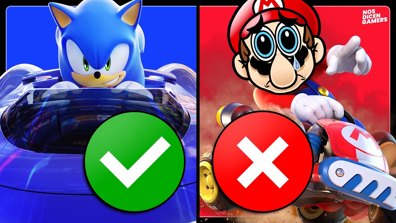 SONIC RACING: CROSSWORLDS es MEJOR que MARIO KART WORLD (de lanzamiento)