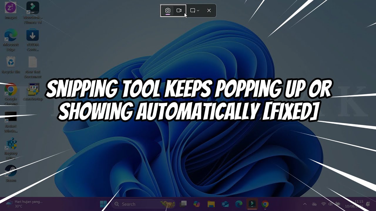Snipping Tool Keeps Popping Up or Showing Automatically [FIXED]