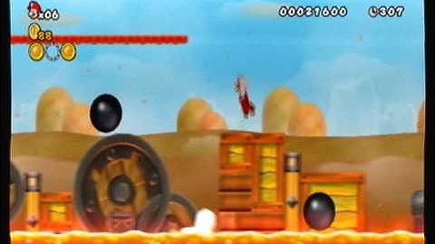 NSMBWii Custom Level -Lava Doomship