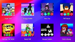 New FNF Mods Android | Idol-Super Idol | Shaggy Matt-Power Line | Baldi's Basics Lesson Gameplay screenshot 1