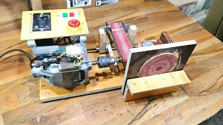 Make 2 in 1 Sander Machine from old Washing Machine Motor